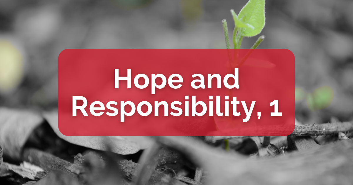 Hope and Responsibility, 1